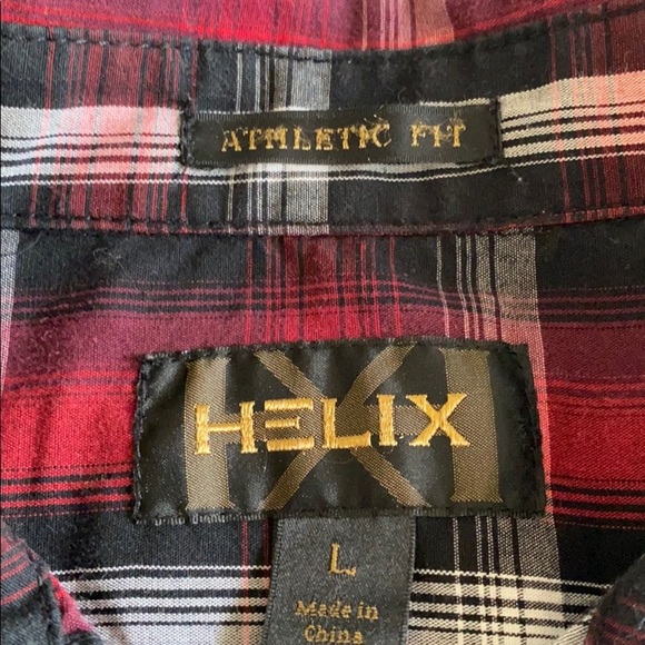 HELIX Athletic Fit Button-Up Sz L Long Sleeve​ - Picture 3 of 11